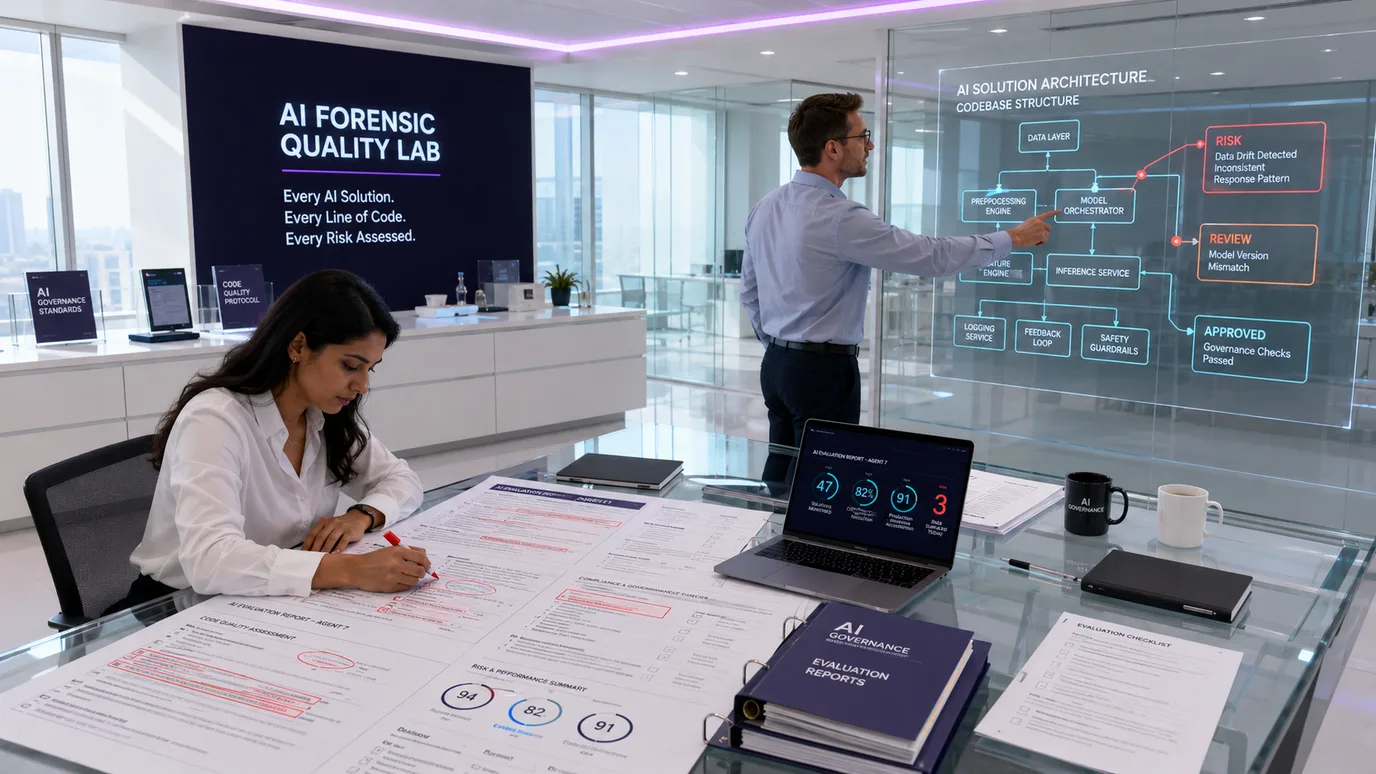 Agentic Evaluation Intelligence — AI solution quality, evaluation and governance monitoring